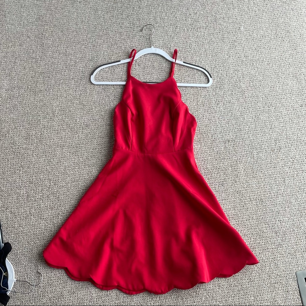 Lulu’s Red Dress w/ Super Cute Straps in the back